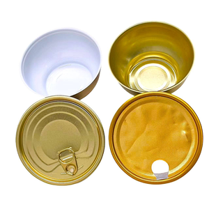 Bol en aluminium doré toutes capacités avec couvercle en plastique PET, écologique, qualité alimentaire, pour soupes ou autres usages, <span class=keywords><strong>prix</strong></span> de gros - Product Image 3