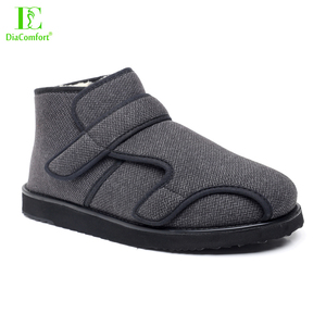 Nouveau Style unisexe large Extra hiver chaud chaussons doux sécurité diabétique orthopédique chaussures médicales - Product Image 1