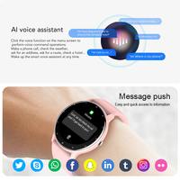 Jam Tangan Pintar LIGE BW0223 2 Tali untuk Wanita, Monitor Kesehatan Tahan Air, Pelacak Olahraga, Jam Tangan Pintar untuk Wanita dan Pria, Android dan IOS