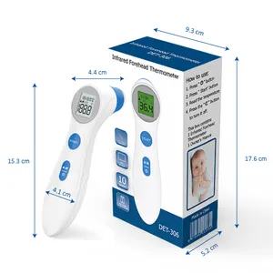 Joytech nhanh chóng đọc DET-306 sốt cơ thể trán hồng ngoại không tiếp xúc nhiệt kế nhựa thiết bị y tế CE OEM Hướng dẫn sử dụng 2 năm - Product Image 1