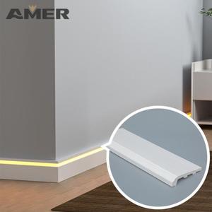 Rongke OEM Factory Waterproof Waterproof 6" <strong>4</strong> 6 <strong>Inch</strong> Mdf <strong>Baseboard</strong> 3d Wall Sticker - Product Image 2