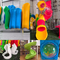 Toboggan pour enfants en plastique pour parc d'attractions extérieur, en vinyle et LLDPE, idéal pour le jardin – Vente chaude