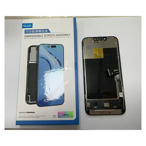 Gruppo schermo diagnosticabile OLED di alta qualità LCDs per <span class=keywords><strong>iPhone</strong></span> 12 13 <span class=keywords><strong>14</strong></span> 15 Pro Max Pantallas con rimozione messaggi - Product Image 2