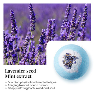 Bolas de Sal de <span class=keywords><strong>Baño</strong></span> Efervescentes con Flores Secas de Dos Colores y Fragancia, para Uso en Adultos, Cuidado Corporal para Piel Normal - Product Image 2