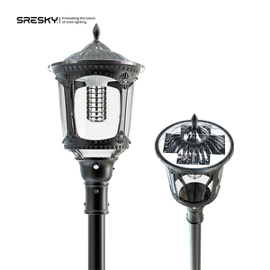 <span class=keywords><strong>Farola</strong></span> Solar <span class=keywords><strong>LED</strong></span> para Exteriores SRESKY, Estilo Retro, 3000LM, IP65 Impermeable - Product Image 1