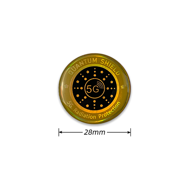 High Quality 5G Quantum Shield Silicone Negative Ion Sticker Factory Direct Custom Logo Radiation Protection