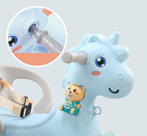 新产品粉色儿童滑动玩具塑料批发跳马玩具骑乘摇杆婴儿摇摆滑梯 - Product Image 2