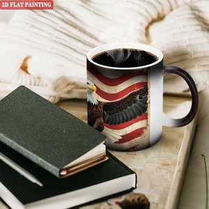 Taza Mágica Novedosa <span class=keywords><strong>para</strong></span> <span class=keywords><strong>el</strong></span> Día <span class=keywords><strong>del</strong></span> <span class=keywords><strong>Padre</strong></span>, 11oz, Negra Esmerilada, Envío Directo, Taza de Cerámica Activada por Calor - Product Image 6