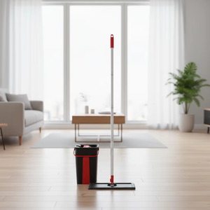 Mopa Plana BENHENG con Separación de Agua Sucia, en Oferta, con Cubeta Autoescurrible, Palo de Acero Inoxidable, Mopa de Manos Libres, Artículos para el Hogar - Product Image 1