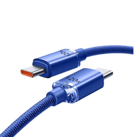 Kabel Data Braided Type-C ke Type-C Nylon Fast 120W Flash Charge Line untuk Huawei, Xiaomi, iPad, dan Ponsel