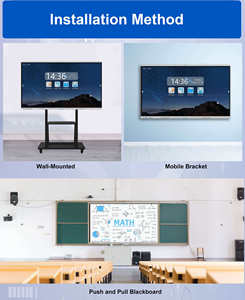 ODM 4K 안드로이드 OPS 65인치 인터랙티브 디스플레이 스마트 보드 75인치 터치 스크린 모니터 인터랙티브 화이트보드 - Product Image 4