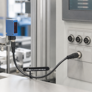Kabel Ekstensi Sensor Aktuator M8 4 Pin A-Coded Male to Female IP67 Shielded 22AWG untuk Keyence Omron Phoenix Contact Automation - Product Image 3