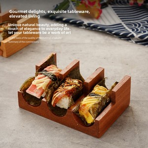 Soporte Profesional Premium de Madera Natural Sostenible para <span class=keywords><strong>Sushi</strong></span> y Tacos, Exhibidor <span class=keywords><strong>Creativo</strong></span> Japonés para Rollos Hechos a Mano, Resistente - Product Image 2