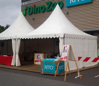 Tente de réception de mariage imperméable en PVC d'extérieur, auvent en aluminium 4x4 5x5, gazebo de jardin, pagode, exposition, événement, tente de sol pour le sport