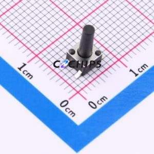 TS010-TBW1FH9.5 Tactile Switch SMD-4P,4.5x4.5mm Switch Single Pole Single Throw Round Button 2.5N Vertical Mount - Product Image 1