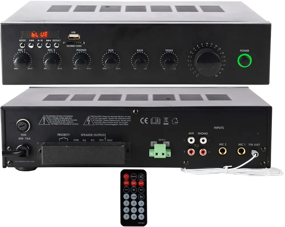 PA-30M 30W Sonorisation Alimenté Par USB Mini Amplificateur Audio