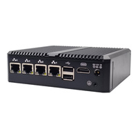 Mini PC Servidor Router Firewall 4*Intel I226 LAN N150 N100 J6412 6*USB 2*DB9 COM DDR5 Pfsense Mini Ordenador de Seguridad de Red
