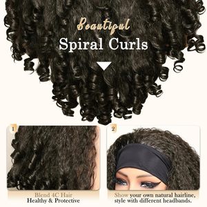 Muestra Gratis: Peluca Afro Rizada 4C con Diadema para Mujeres Negras, 180% de Densidad, Sintética, Sin Pegamento, Hecha a Máquina, Larga y Voluminosa, Venta al Por Mayor - Product Image 3