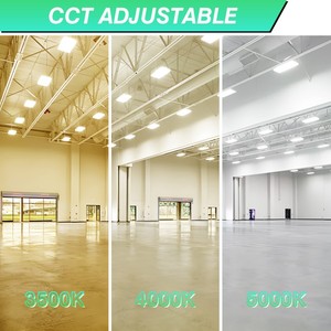 Éclairage linéaire industriel NGTlight 500W - 80W à profil en aluminium avec capteur intelligent pour entrepôt, atelier, usine - Product Image 6