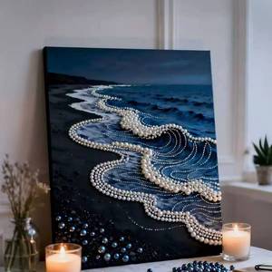 Kit de Pintura de Perlas de Girasol DIY, Arte Mural Estereoscópico 3D Enmarcado, Pintura Decorativa Premium de 30*40, Suministros para Regalos Hechos a Mano - Product Image 6