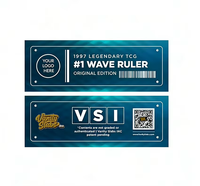 Étiquettes rectangulaires autocollantes personnalisées YSB en vinyle imprimé pour l'emballage et le branding de produits TCG