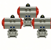 Válvulas de bola neumáticas roscadas de plataforma alta de 3 piezas de acero inoxidable Fude Sheng Q611F-16P para entornos de alta temperatura en el Reino Unido