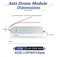 Amplificateurs de puissance RF personnalisables 50W 2100-2300MHz Module Lora GaN Module anti-drone VCO intégré
