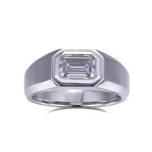 VVS Moissanite <b>Diamond</b> <b>Ring</b> 925 Sterling Silver Lab Grown <b>Diamond</b> Engagement Jewelry - Product Image 6
