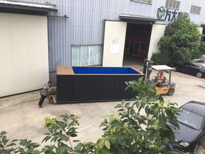 Piscina Portatile in Container - Rivestimento in Fibra di Vetro, Piscina Familiare da Esterno con Sistema di Filtrazione per Villa - Product Image 6