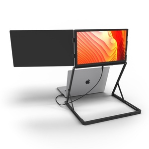 Moniteur à triple écran 15.6 "moniteur 1080P FHD moniteur de voyage IPS ultra-mince pour ordinateur portable utilisation professionnelle Plug n Play pour Windows/Mac - Product Image 6