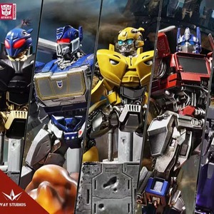 Figurines de robots transformables surdimensionnées en PVC de la série Scene de Way Studios, sous licence officielle, en boîte mystère, pour la figurine Soundwave - Product Image 2