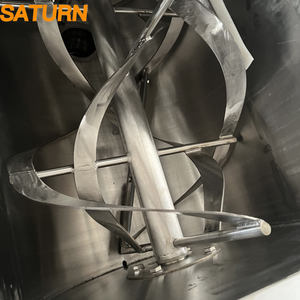 Mezclador de Cinta Horizontal de Acero Inoxidable para Polvos Secos/Húmedos de Proteína, Harina de Trigo, Capacidad de 100-2000L, Motor con Engranajes, Certificación CE - Product Image 4