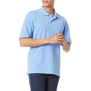 Chemises polo imprimées à manches courtes en coton, personnalisables avec logo de marque, pour hommes. - Product Image 2