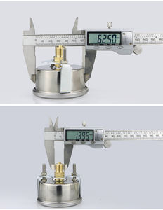 MAIRUIKESI OEM 2,5 дюймов корпус из нержавеющей стали латунный Соединительный водяной газ жидкий Манометр с фиксированной эстакадой - Product Image 5