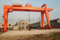 130 Ton pengecoran pilihan industri anti-sway tahan ledakan Girder ganda/balok/Semi Gantry/Portal derek