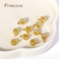 18K plaqué or grand trou bijoux à bricoler soi-même faisant des composants perles entretoises pendentif breloques avec laiton métal caution perles accessoire