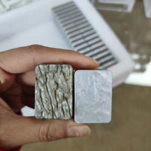 Jeu de tuiles de Mahjong américain de luxe sur mesure, grande taille, écologique, en acrylique durable, moderne, pour 4 joueurs, Tortoise - Product Image 5