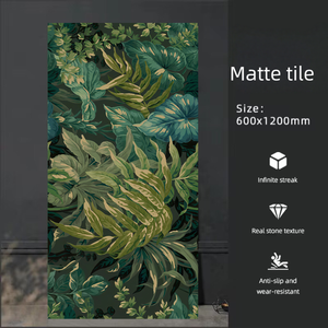 Carreaux muraux en porcelaine pleine masse HUANAI Matt Carved Glazed Porcelain Modern French 60x120cm, antidérapants, résistants aux acides et aux alcalis, pour cuisine - Product Image 3