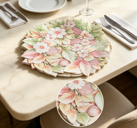 Vente en gros de sets de table en PVC TUOTU écologiques, durables, résistants à l'huile, résistants à la chaleur, imperméables, antidérapants, personnalisés