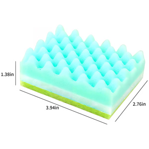 5 Pack Cartoon Kitchen Scouring Pads Cleaning <b>Sponges</b> Pink Blue Yellow Green Sustainable High Absorption Dishwashing <b>Sponge</b> for - Product Image 4