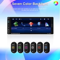 Lecteur MP5 pour voiture Podofo 6,86 pouces 1Din, écran tactile, Carplay, Android Auto, BT, TF/USB, FM, AUX, caméra de recul, autoradio MP5
