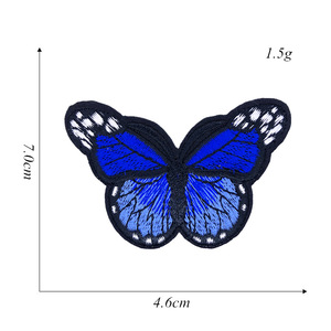 Patch en tissu de broderie papillon multicolore de dessin animé bricolage vêtements accessoires Patch repassage dos colle timbre de broderie en Stock - Product Image 2