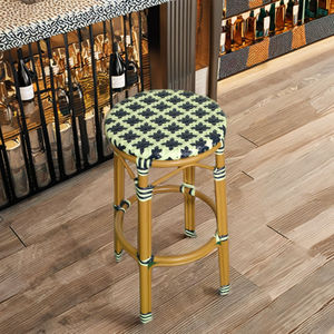 Hiện Đại Chất Lượng Cao Đồ Nội Thất Ngoài Trời Sân Vườn Handmade Mây <span class=keywords><strong>Wicker</strong></span> Phân Nhôm Bistro Vòng Trắng Thanh Phân - Product Image 1