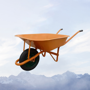 Brouette de jardin de construction robuste 1 simple une roue petit chariot à charrette à main 100kg 150kg plateau en métal - Product Image 2