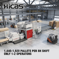 Machine à clouer les palettes en bois SF2000, 12 pistolets, moteur servo, ±2mm, EUR EPAL US Stringer avec PLC intégré, empilage CE