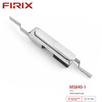 Serrure à tige en acier inoxydable MS840-1 avec cylindre à clé réversible |   Loquet de placard multi-points poli et étanche pour usage industriel