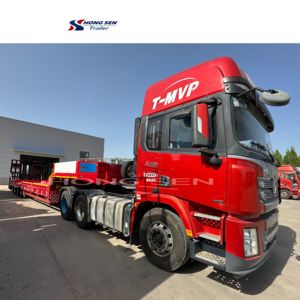 รถเทรลเลอร์โลว์บอย4เพลาขายรุ่น <span class=keywords><strong>rgn</strong></span> และคอห่านสำหรับงานหนักสำหรับการขนส่งทั่วโลก - Product Image 2