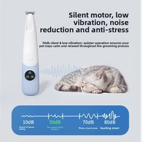 Tondeuse électrique pour animaux de compagnie et kit de toilettage - Matériel ABS rechargeable pour la coupe du pelage des pattes des chiens et des chats