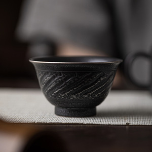 Handmade Jumping Knife <b>Teacup</b> Ceramic Tasting Cup Large Master Cup For Pu'er Tea Home Use Personal Cup New Chinese Style - Product Image 2