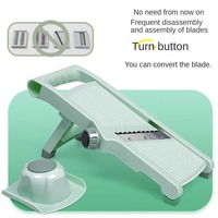 Upgrade Multifunctionele Fruitgroentesnijder Knop Snijmachine Shredder Huishoudelijke Mandoline Aardappel Groenten Snijmachine